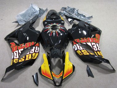 2009-2012 Honda CBR600RR Motorcycle Fairings - Yellow Glossy Black Red Rossi Canada Websites
