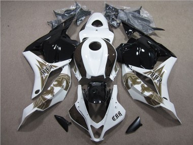 2009-2012 Honda CBR600RR Motorcycle Fairings Kits - White Glossy Black Canada Websites