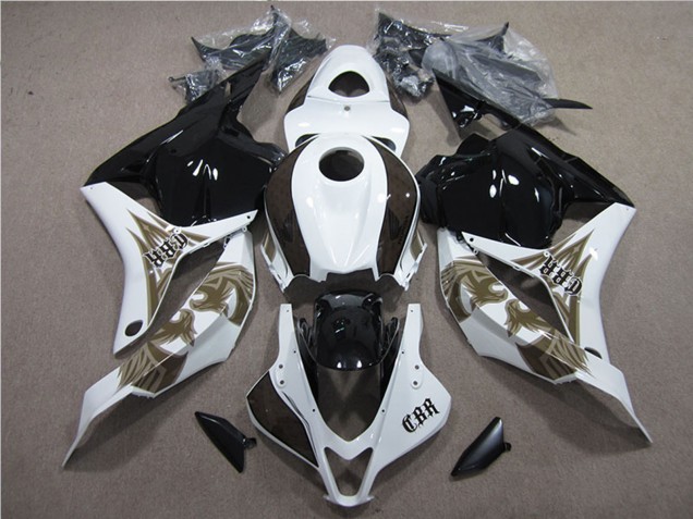 2009-2012 Honda CBR600RR Motorcycle Fairings Kits - White Glossy Black Canada Websites