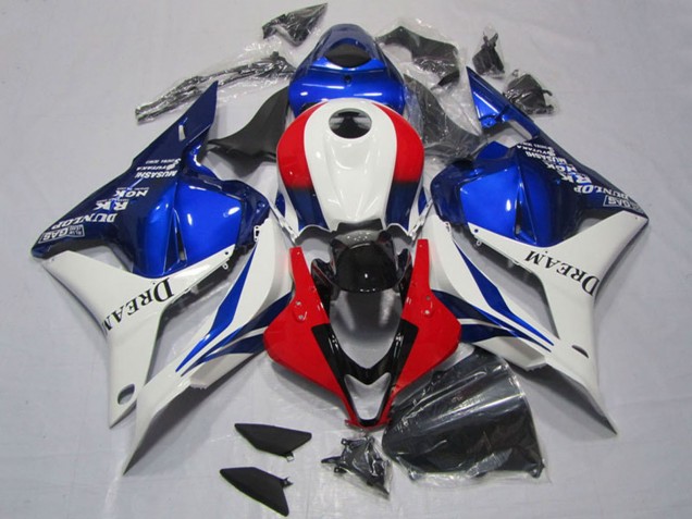 2009-2012 Honda CBR600RR Motorcycle Fairings - White Red Blue Dream Canada Websites