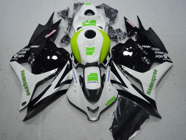 2009-2012 Honda CBR600RR Motorcycle Fairing - White Green Glossy Black Hannspree Canada Websites