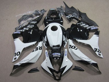 2009-2012 Honda CBR600RR Motorcycle Fairing Kits - White Glossy Black Repsol Canada Websites