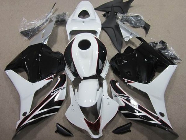 2009-2012 Honda CBR600RR Motorcycle Fairing Kits - White Glossy Black Canada Websites