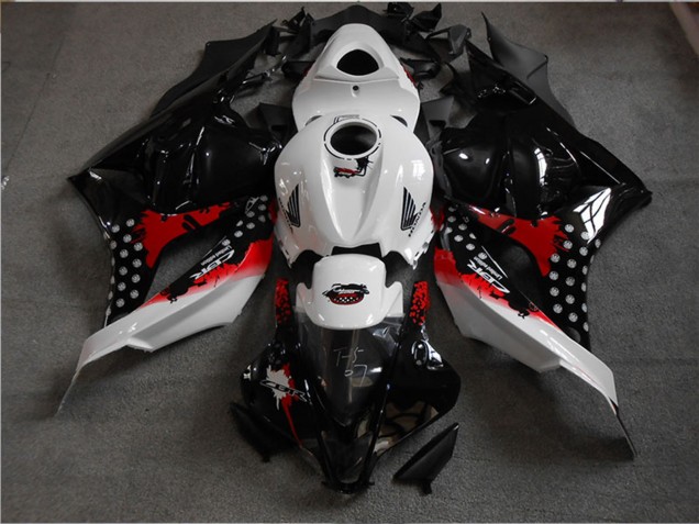2009-2012 Honda CBR600RR Bike Fairings - White Red Glossy Black Canada Websites