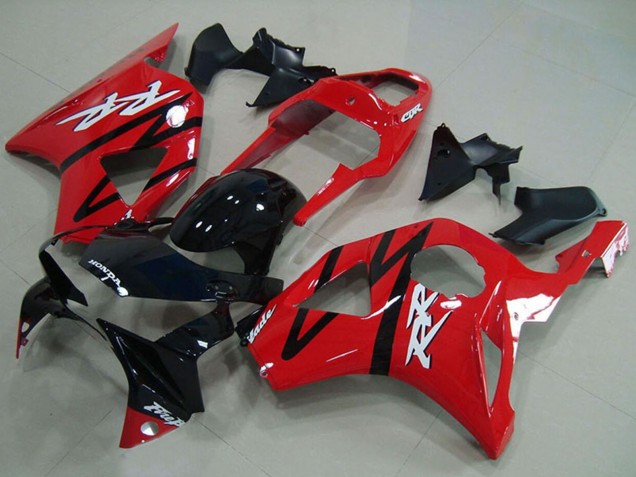 2002-2003 Honda CBR900RR 954 Motorcycle Fairings - Red Glossy Black Stripe Canada Websites