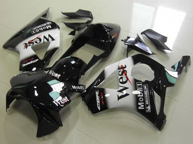 2002-2003 Honda CBR900RR 954 Motorcycle Fairings - Glossy Black White West Canada Websites