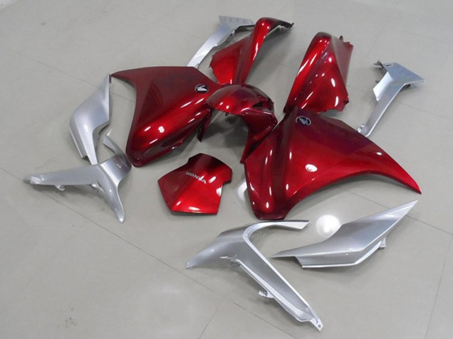 2010-2014 Honda VFR 1200 Motorcycle Fairings - Silver Red Canada Websites