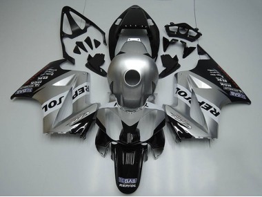 2002-2013 Honda VFR 800 Motorcycle Fairings - Silver White Glossy Black Repsol Canada Websites