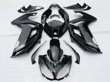 2012-2014 Kawasaki ER6F Motorcycle Fairings - Glossy Black with Decal Canada Websites