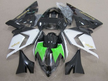 2004-2005 Kawasaki ZX10R Motorcycle Fairings - Black White Gold Ninja Canada Websites