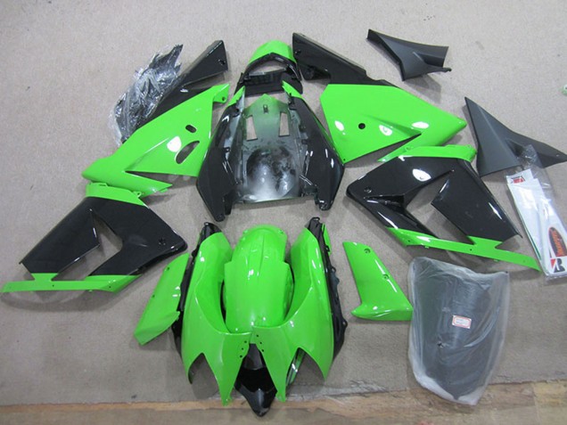 2004-2005 Kawasaki ZX10R Motorcycle Fairings - Black Green Canada Websites