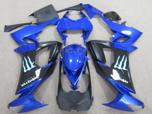 2008-2010 Kawasaki ZX10R Motorcycle Fairings - Blue Black Monster Canada Websites
