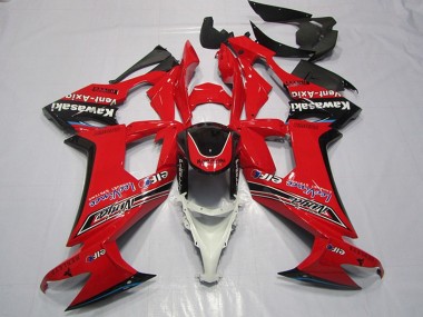 2008-2010 Kawasaki ZX10R Motorcycle Fairings - Red Glossy Black Elf Vent-Axia Canada Websites