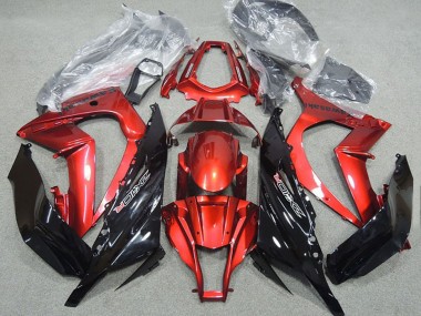 2011-2015 Kawasaki ZX10R Motorcycle Fairing - Red Glossy Black Canada Websites