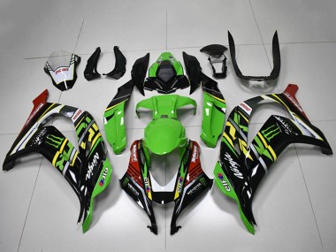 2016-2020 Kawasaki ZX10R Motorcycle Fairings - Green Yellow Red White Black Monster Canada Websites