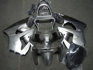 2000-2002 Kawasaki ZX6R Motorcycle Fairings - Silver Grey Flame Canada Websites