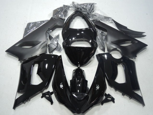 2005-2006 Kawasaki ZX6R Motorcycle Fairings - Glossy Black Matte Black Canada Websites