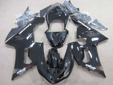 2005-2006 Kawasaki ZX6R Motorcycle Fairing - Glossy Black Canada Websites