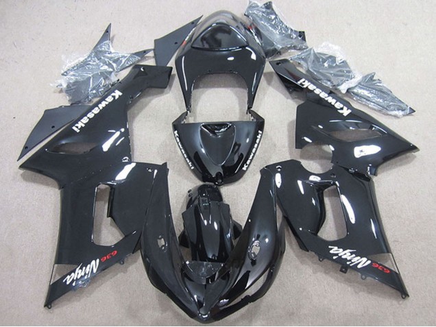 2005-2006 Kawasaki ZX6R Motorcycle Fairing - Glossy Black Canada Websites