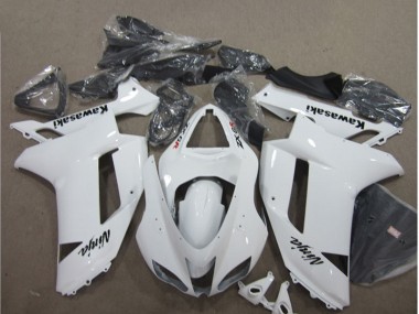 2007-2008 Kawasaki ZX6R Motorcycle Fairings - White Canada Websites