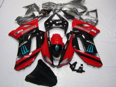 2007-2008 Kawasaki ZX6R Motorcycle Fairings - Red Black Monster Canada Websites