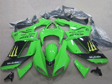 2007-2008 Kawasaki ZX6R Motorcycle Fairings - White Blue Ninja Canada Websites