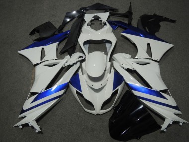 2009-2012 Kawasaki ZX6R Motorcycle Fairings - Blue White Canada Websites