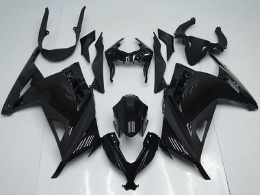 2013-2018 Kawasaki ZX300R Motorcycle Fairings - Glossy Black Canada Websites