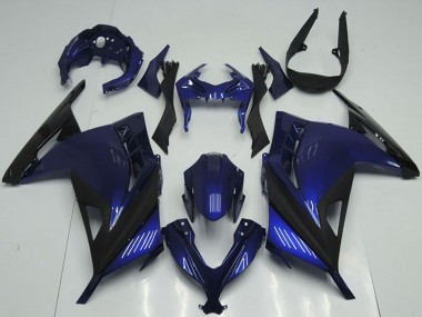 2013-2018 Kawasaki ZX300R Motorcycle Fairings - Blue Black Canada Websites