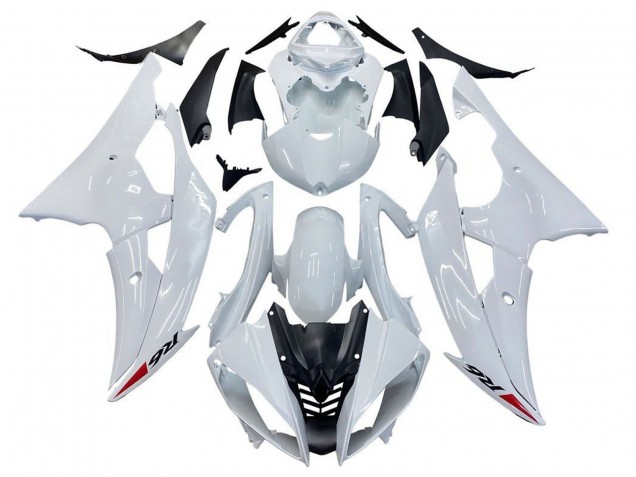 2008-2016 Yamaha YZF R6 Motorcycle Fairing Kits - Glossy White Canada Websites
