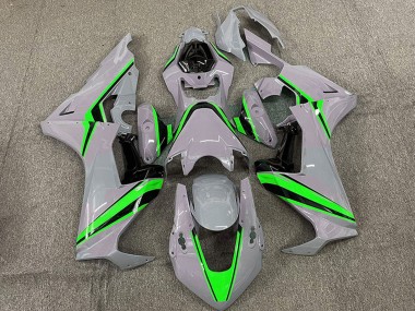 2017-2023 Honda CBR1000RR Motorcycle Fairings - Nardo Grey with Green Stripe Canada Websites