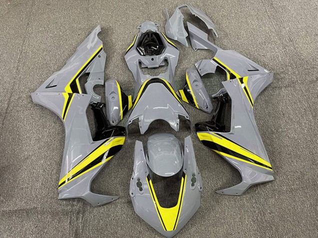 2017-2023 Honda CBR1000RR Motorcycle Fairings - Nardo Grey with Yellow Stripe Canada Websites