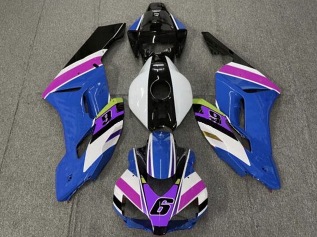 2004-2005 Honda CBR1000RR Motorcycle Fairings - White Blue Purple Yellow Glossy Black 6 Canada Websites