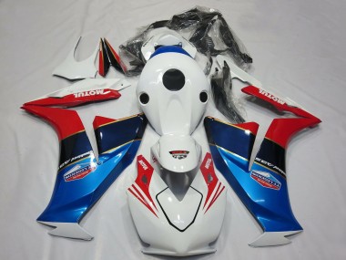 2012-2016 Honda CBR1000RR Motorcycle Fairings - White Red Blue Motul Canada Websites