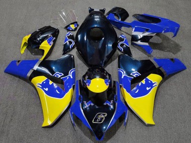 2008-2011 Honda CBR1000RR Motorcycle Fairing - Dark Blue Yellow Red Bull Canada Websites