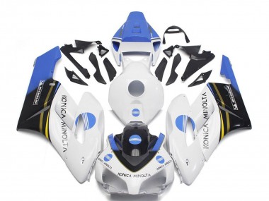 2004-2005 Honda CBR1000RR Motorcycle Fairings - White Light Blue Glossy Black Konica Minolta Canada Websites