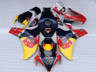 2008-2011 Honda CBR1000RR Motorcycle Fairings - Dark Blue Yellow Red Bull Canada Websites