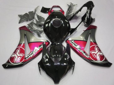 2008-2011 Honda CBR1000RR Motorcycle Fairings - Pink Grey Glossy Black Canada Websites