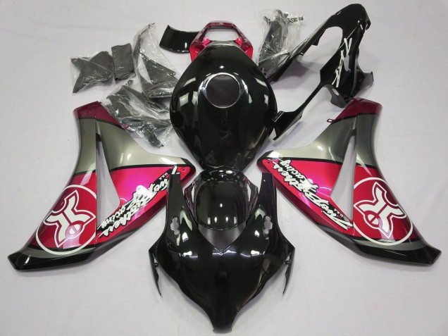 2008-2011 Honda CBR1000RR Motorcycle Fairings - Pink Grey Glossy Black Canada Websites