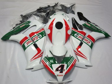 2012-2016 Honda CBR1000RR Motorcycle Fairings - White Red Green Castrol 4 Canada Websites