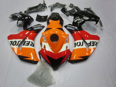 2008-2011 Honda CBR1000RR Bike Fairings - Orange White Red Glossy Black Repsol Canada Websites