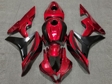 2007-2008 Honda CBR600RR Motorcycle Fairing - Red Glossy Black OEM Style Canada Websites