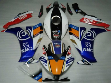 2012-2016 Honda CBR1000RR Motorcycle Fairings - White Blue Orange Red Black Elf Canada Websites