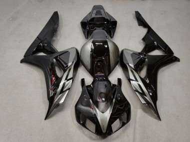 2006-2007 Honda CBR1000RR Motorcycle Fairings - Silver Glossy Black Canada Websites