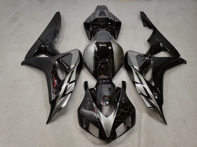2006-2007 Honda CBR1000RR Motorcycle Fairings - Silver Glossy Black Canada Websites