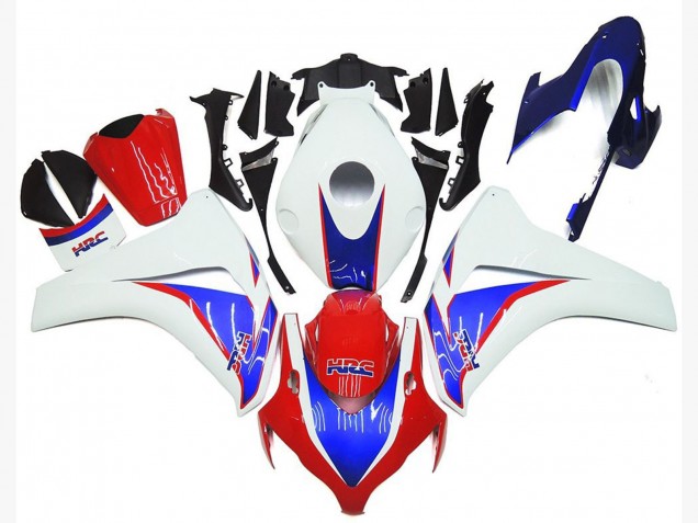 2008-2011 Honda CBR1000RR Motorcycle Fairing Kits - White Blue Red HRC Canada Websites