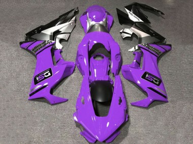 2017-2023 Honda CBR1000RR Motorcycle Fairings - Purple White Silver Glossy Black DSI Canada Websites