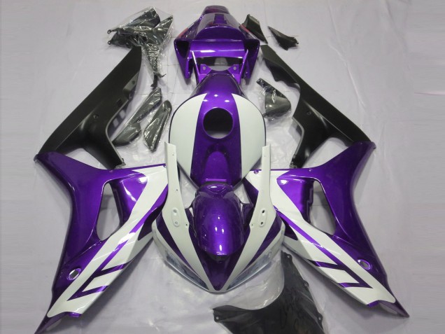 2006-2007 Honda CBR1000RR Motorcycle Fairings - Purple White Matte Black Canada Websites
