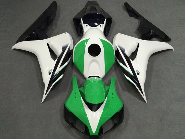 2006-2007 Honda CBR1000RR Motorcycle Fairings - White Green Glossy Black Canada Websites