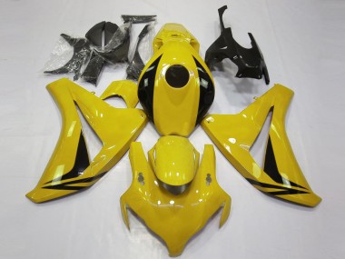 2008-2011 Honda CBR1000RR Motorcycle Fairings - Yellow Glossy Black OEM Style Canada Websites